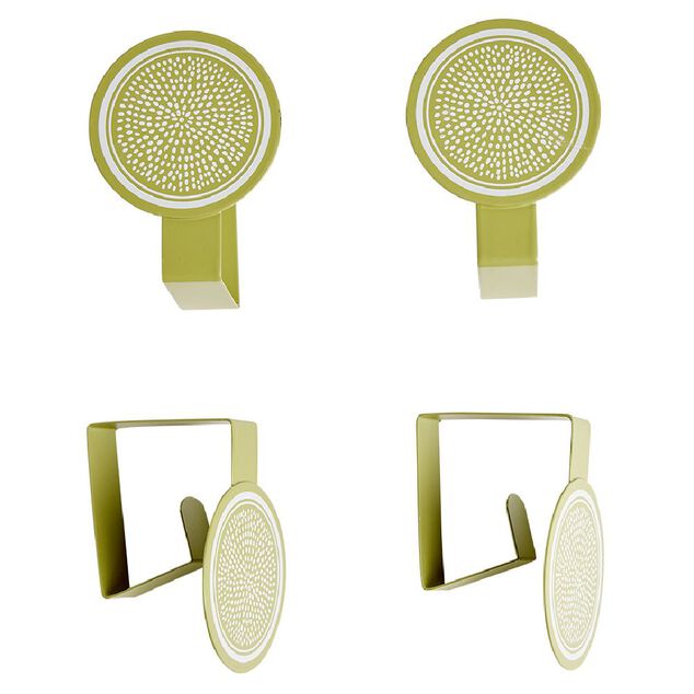 Pince nappe fantaisie métal x4 - 7x5,5xH4cm