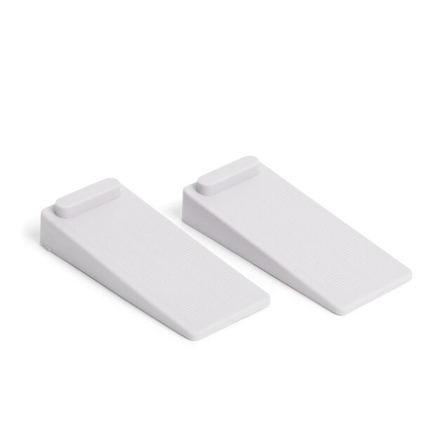 Bloc porte plastique gris x2 4x9cm