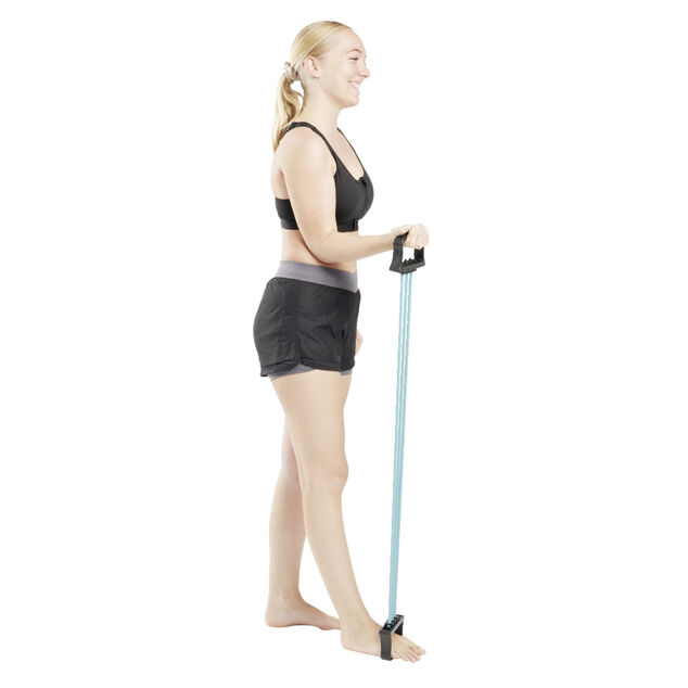 Extenseur fitness avec 3 sangles de musculation L76cm