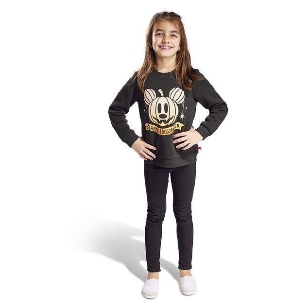Pull enfant Disney Halloween Mickey phosphorescent 4/6ans