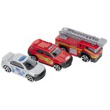 Voiture m&eacute;tal &eacute;chelle 1/64 multicolore x3