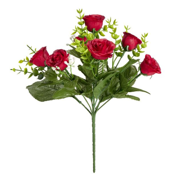 Bouquet de roses artificielles H30cm - 3 modèles