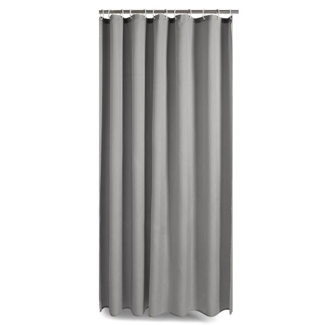 Rideau de douche effet lin 180x200cm polyester gris