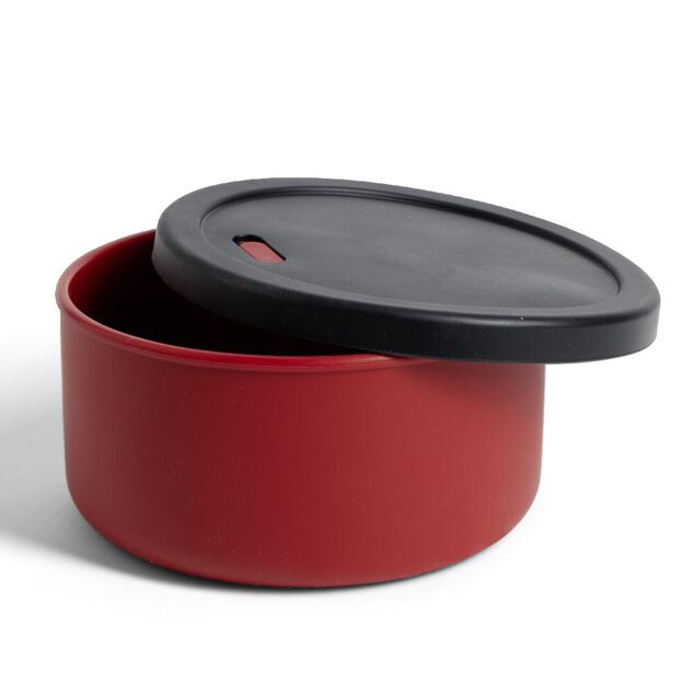 Bo&icirc;te alimentaire ronde en silicone 300ml - &Oslash;12xH.5,5cm