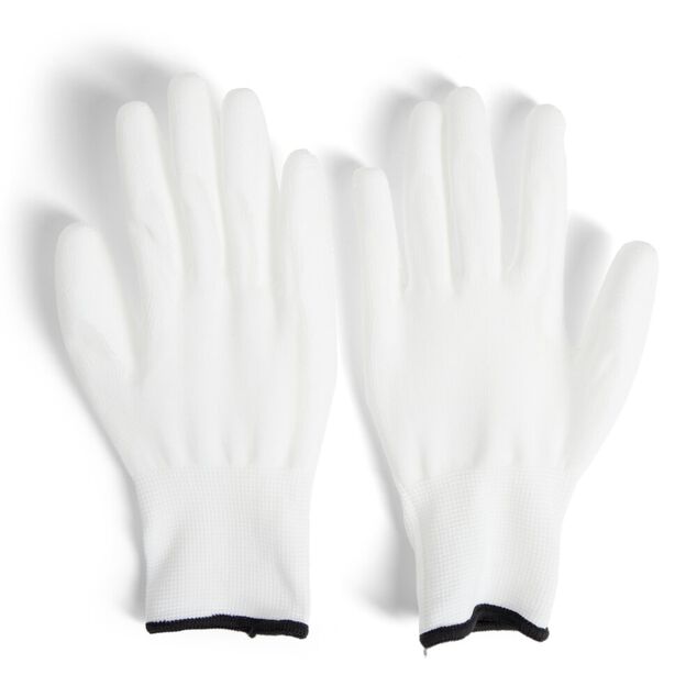 Gants de peinture taille 9 polyester et polyur&eacute;thane blanc