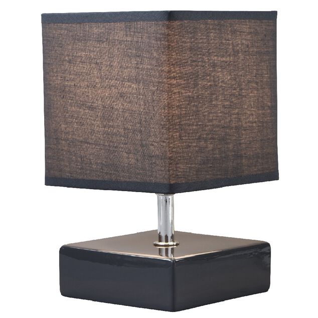 Lampe carr&eacute;e grise