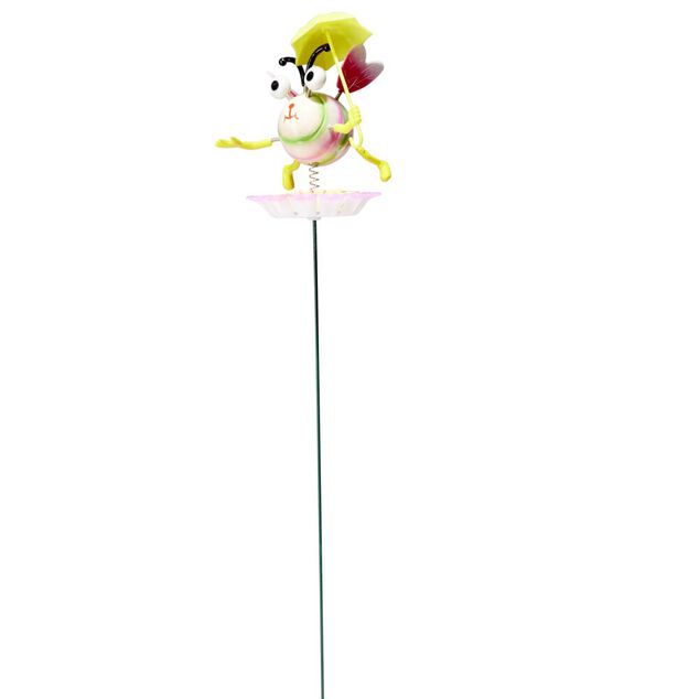 Insecte &agrave; planter m&eacute;tal et plastique H71,5cm (plusieurs mod&egrave;les)