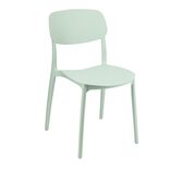 Chaise plastique vert pastel 43xP54xH79cm