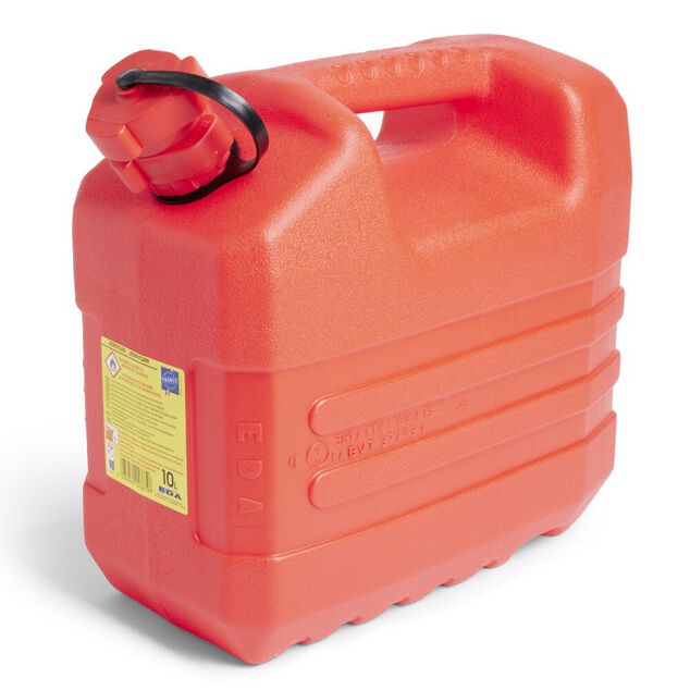 Jerrican spécial hydrocarbure plastique rouge - 10L