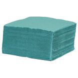 Serviette jetable 25x25 cm uni vert émeraude x40