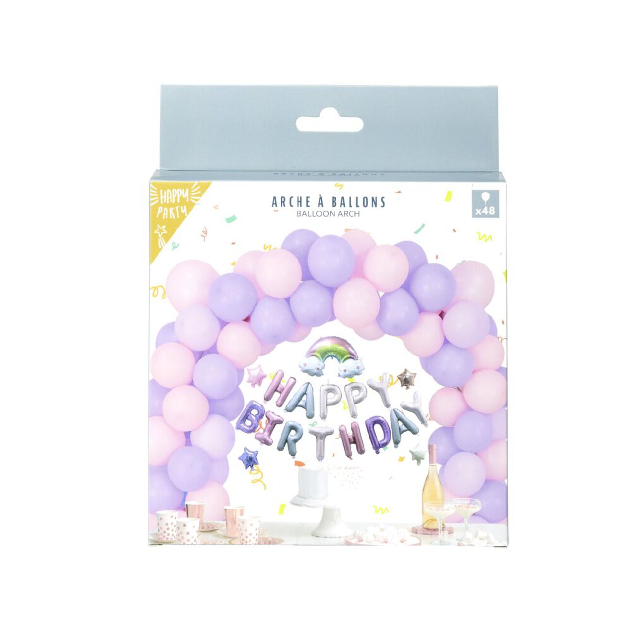 Crazy-M Déco Anniversaire Violet 18 Ans – Ballons Numéro 81cm, Bannière, étoiles, Confettis, Kit Complet