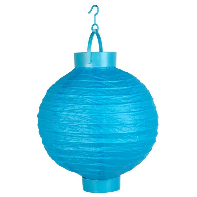 Lanterne lumineuse &agrave; suspendre ronde en papier &Oslash;20 cm