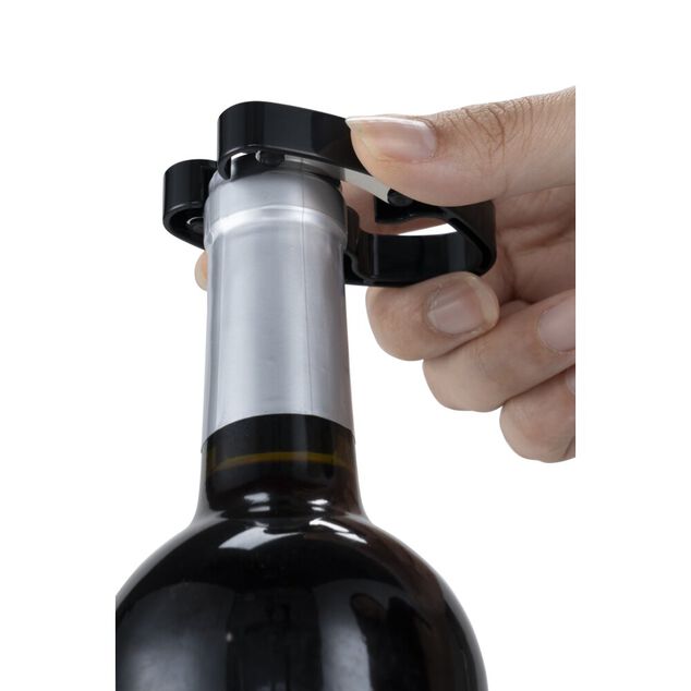 Ouvre bouteille &eacute;lectrique avec accessoires et support 14x7xH26cm