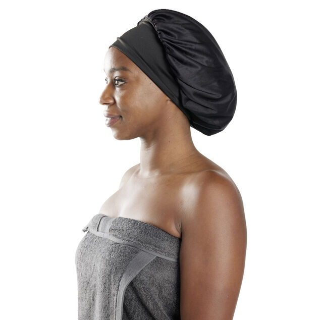 Bonnet de douche satiné 28x24xH28cm (2 modèles)