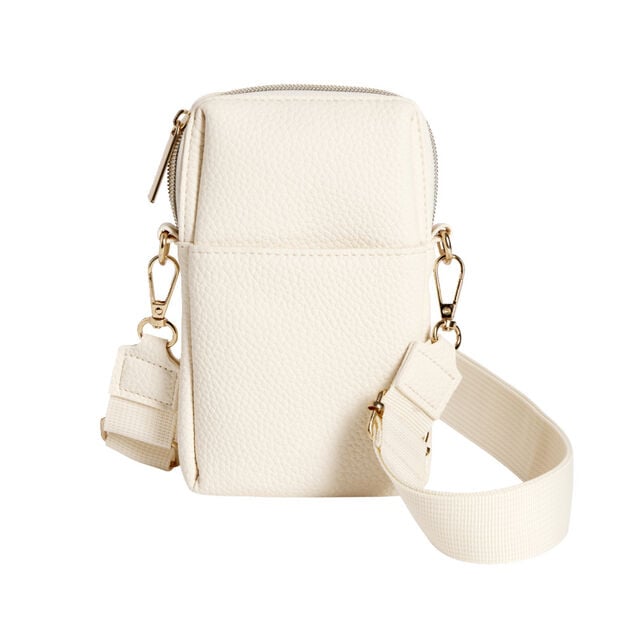 Sac bandouli&egrave;re &agrave; t&eacute;l&eacute;phone simili uni 10xH16,5cm (6 mod&egrave;les)