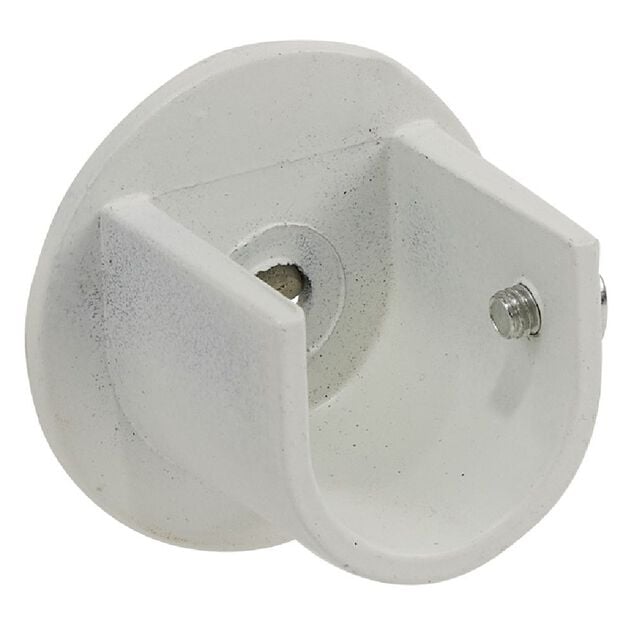 Support tringle &agrave; rideau blanc &Oslash;20mm x2