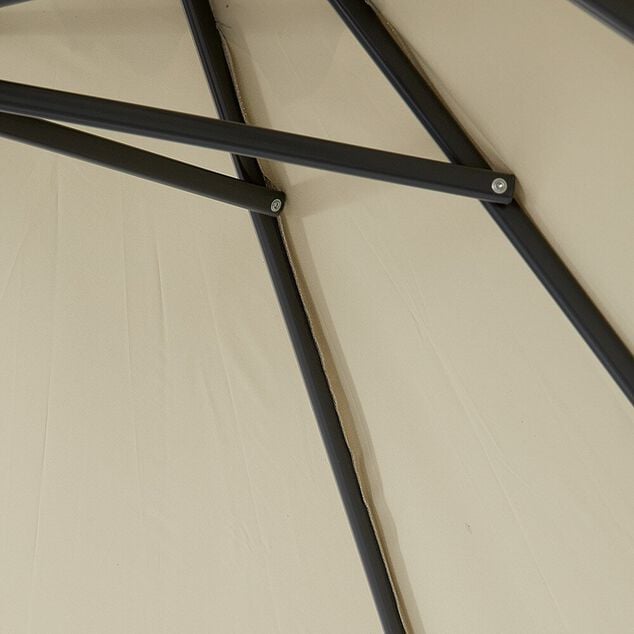 Parasol centr&eacute; JAVA taupe