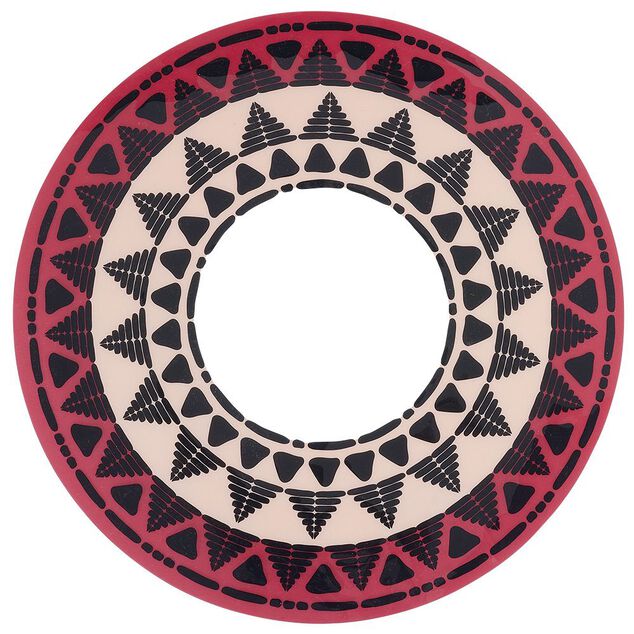 Set de table rond ajour&eacute; motif ethnique &Oslash;38cm