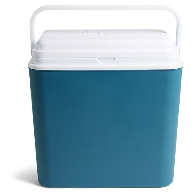 Glacière électrique 24L bleu et blanc - 34x29xH34cm