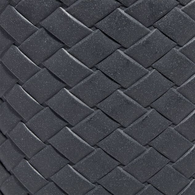 Cache pot effet tress&eacute; H78cm