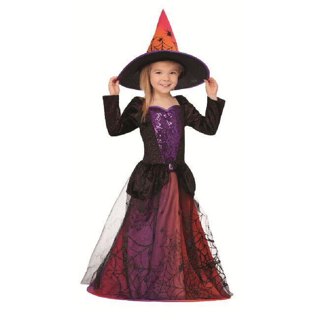 D&eacute;guisement enfant Halloween sorci&egrave;re 7/10 ans