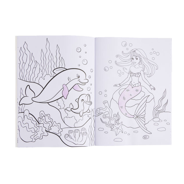 Livre de de coloriage 16 pages + 4 stickers inclus