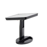 Miroir de maquillage &agrave; poser LED lumineux gris 17x12xH28,5cm