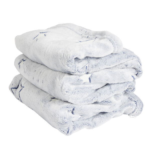 Plaid doux phosphorescent 130x150cm - 3 modèles