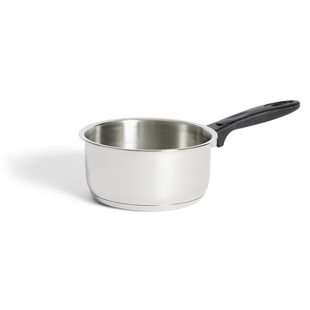 Casserole tous feux dont induction inox gris poign&eacute;e bak&eacute;lite &Oslash;18cm