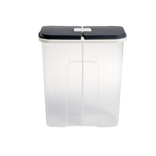 Bo&icirc;te de conservation en plastique &agrave; 2 compartiments transparent 2,85L