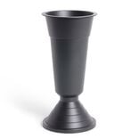 Vase funéraire noir Ø20xH35cm