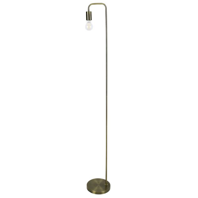 Lampadaire filaire dor&eacute; &Oslash;20xH150cm
