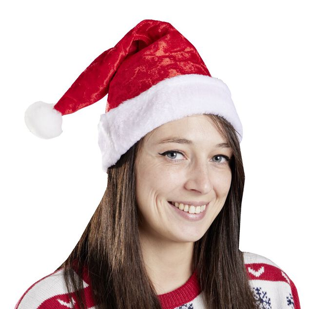 Bonnet de Noël en velours