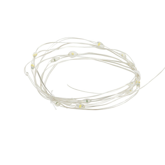 Guirlande lumineuse à piles 15LED blanc chaud 1,7m