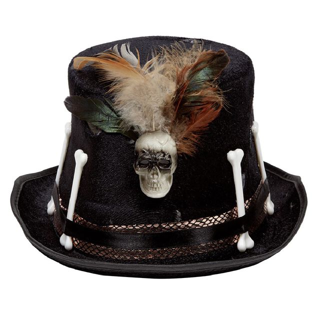 Chapeau squelette en polyester