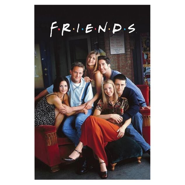 Poster acteurs Friends &agrave; Central Perk 91,5x61cm