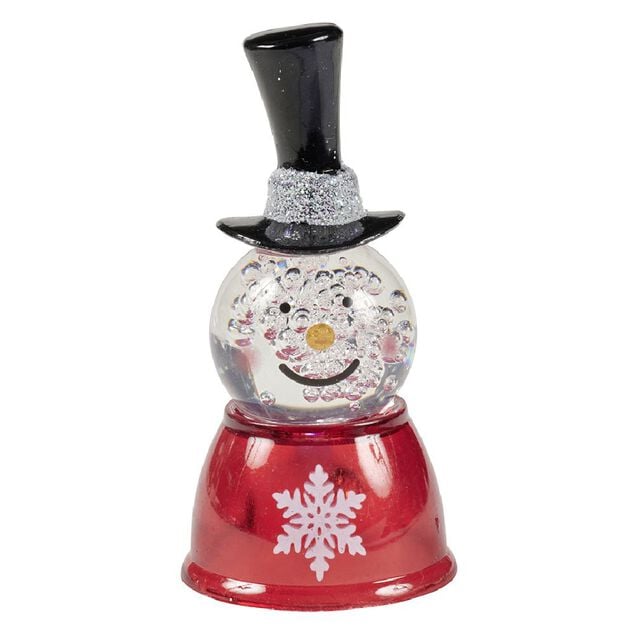 Bonhomme de neige lumineux &agrave; poser H7,5cm