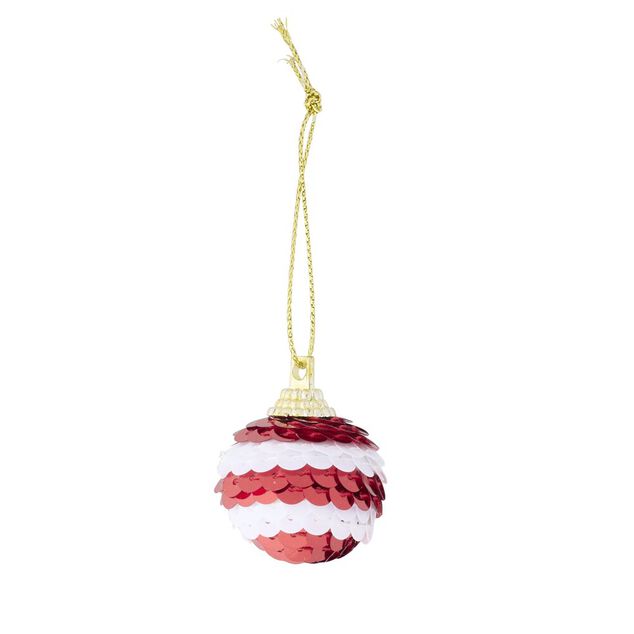 Boule de No&euml;l mini &agrave; sequins x8