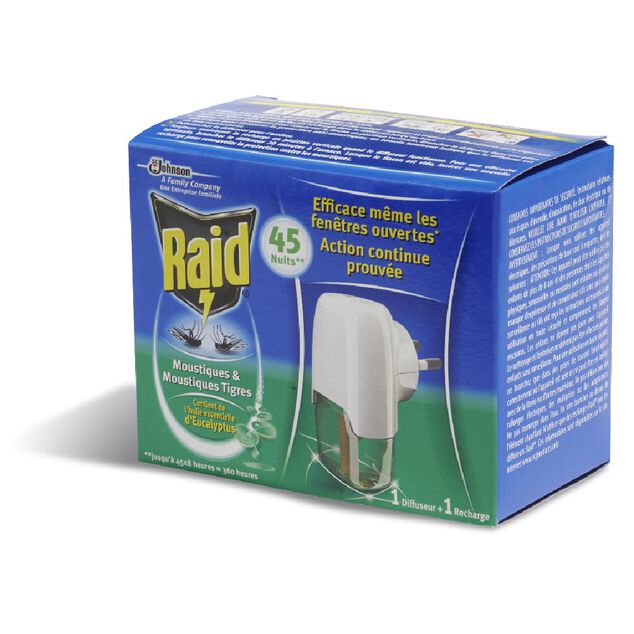 Diffuseur &eacute;lectrique liquide RAID 45 nuits