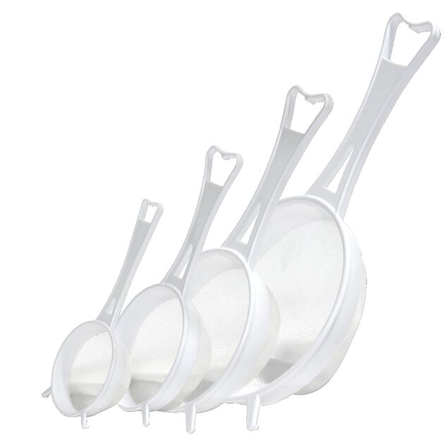 Lot de 4 tamis en plastique &Oslash;6,4/8/10,8/14cm