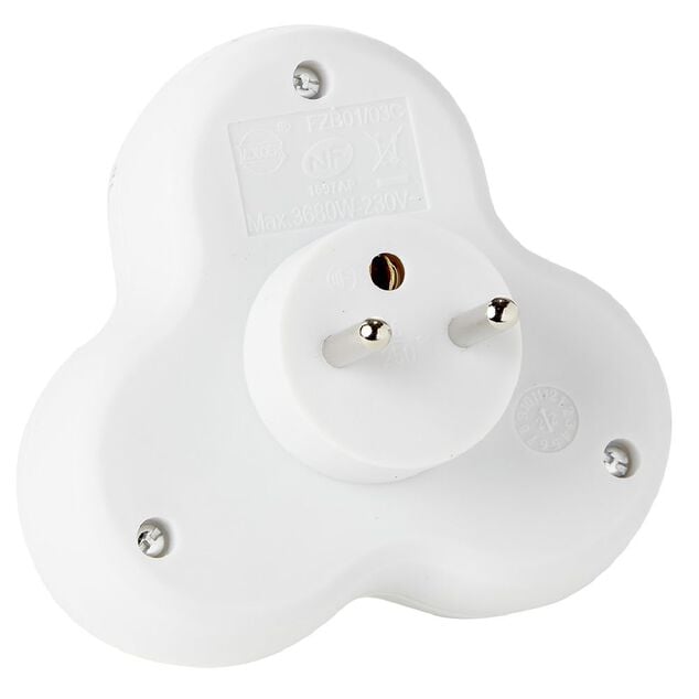 Multiprise triplite triangulaire 3x 16A