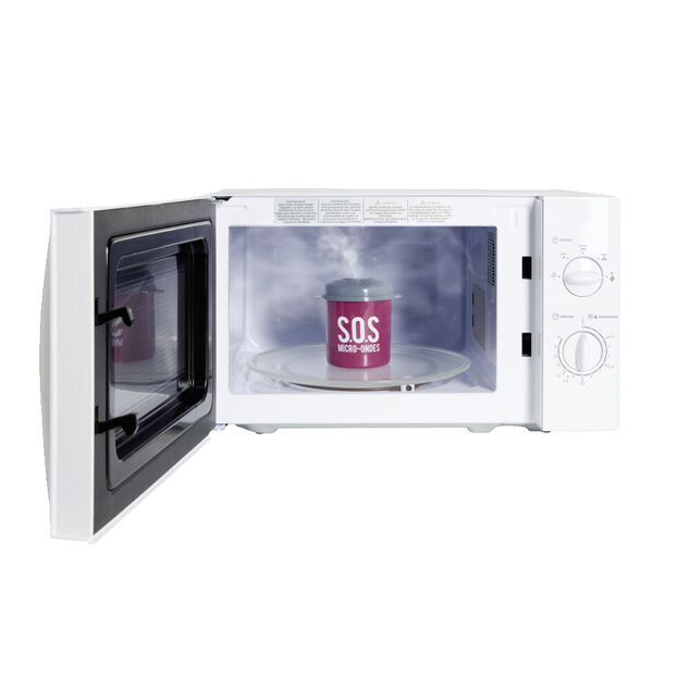 Nettoyeur pour micro-ondes 120ml plastique 8x7xH9cm