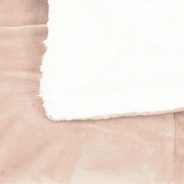 Plaid pilou pilou 127x152cm blanc cr&egrave;me