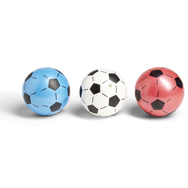 Lot de 3 petits ballons en mousse bleu, blanc et rouge &Oslash;10cm