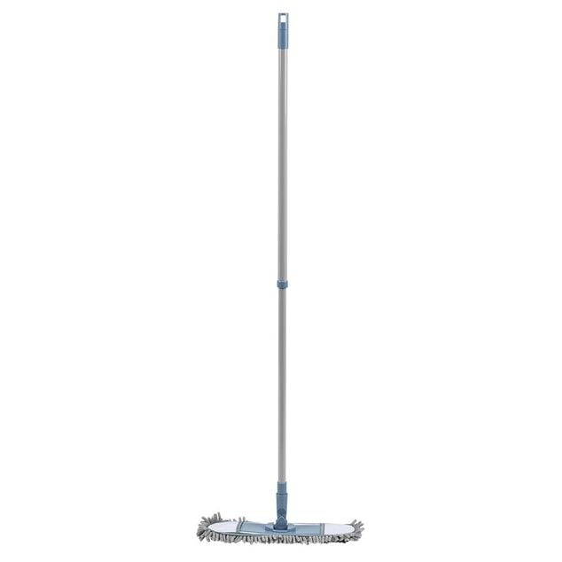 Balai plat avec manche t&eacute;lescopique L120 cm