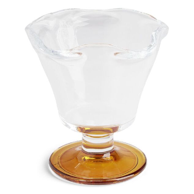 Coupes à Glace Verre à Pieds Vintage 1960/ 1970 1 Lot De 6 Coupes Transparent