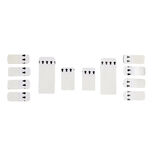 Lot de 12 languettes adh&eacute;sives double face pour accroche murale