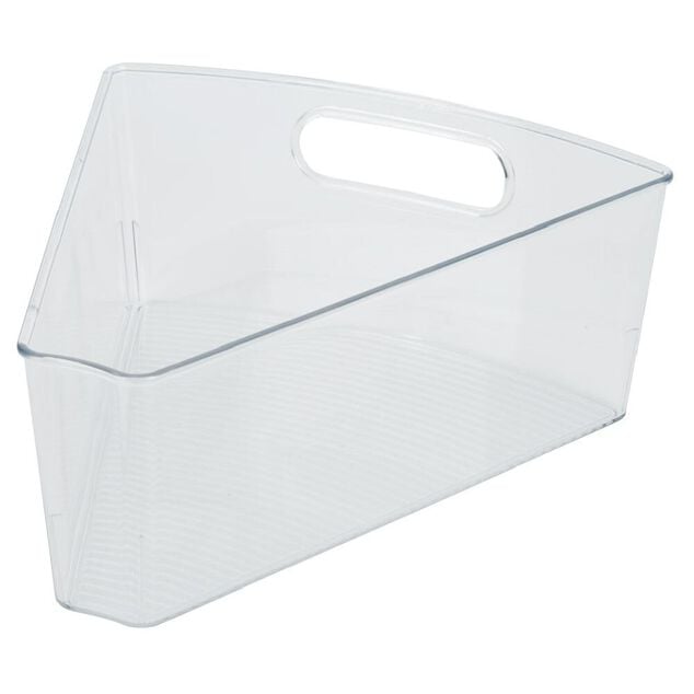 Bac de rangement triangulaire transparent pour frigo 3L