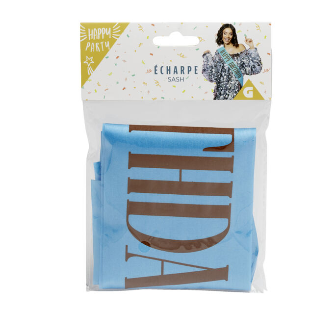 Écharpe anniversaire Happy Birthday L160cm (2 modèles)
