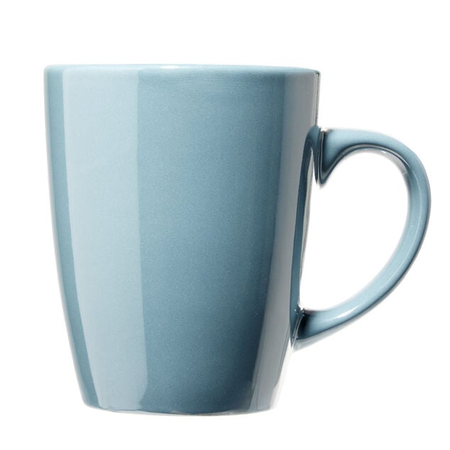 Mug en fa&iuml;ence Madrid bleu 360ml &Oslash;8,6cm